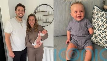 Parents whose unborn son’s hand was severed in womb by band of tissue are ‘relieved’ he was born ‘happy and healthy’