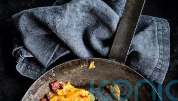 Clare and Michael Mosley’s chorizo omelette