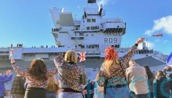 Service families reunited for festive season as ships return to home bases