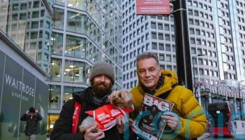 Deck the paws! Big Issue tabards help vendors’ dogs keep warm this Christmas