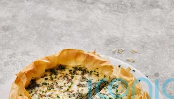 Emily English&rsquo;s salmon and spinach filo cottage cheese quiche