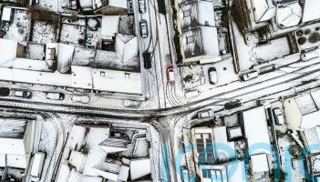 In Pictures: Storm Goretti batters Britain with snow, wind and rain