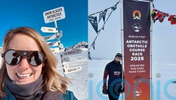 World record-holding obstacle racer completes world-first obstacle course in Antarctica in sub-zero white-out conditions