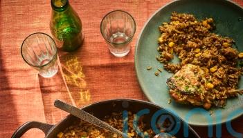 Ping Coombes&rsquo; baked honey and soy chicken rice recipe