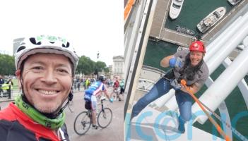 Man who &lsquo;somehow&rsquo; survived broken bungee cord in 170ft crane jump raises thousands for charities through fitness feats