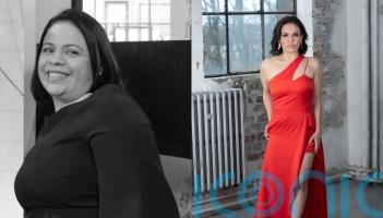 Mum who reached 95kg after comfort eating for &lsquo;almost 24 hours&rsquo; a day loses half her bodyweight and becomes model in 40s