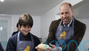 William jokes with customer while taking Cornish pasty order on St Piran&rsquo;s Day