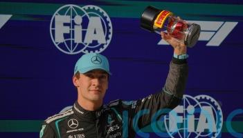 George Russell sees off Lewis Hamilton to win Chinese Grand Prix sprint race