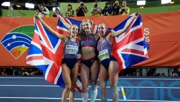 Keely Hodgkinson storms to 800m title as GB strike triple gold at World Indoors