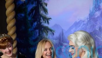 Warm reception for celebrities at new Disneyland park World of Frozen