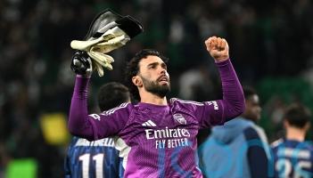 Mikel Arteta hails &lsquo;extraordinary&rsquo; David Raya after Arsenal victory in Lisbon