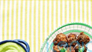 Brin Pirathapan&rsquo;s sausage pakoras with mango and coriander chutney recipe