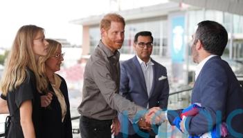 Duke of Sussex meets Movember workers on visit to men&rsquo;s health charity