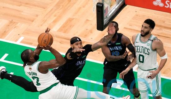 Jaylen Brown, Kristaps Porzingis star for Boston Celtics in NBA Finals game one