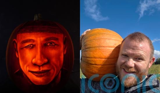 Pumpkin carver who creates portraits of serial killers and horror characters says side hustle earns &pound;10,000 a year