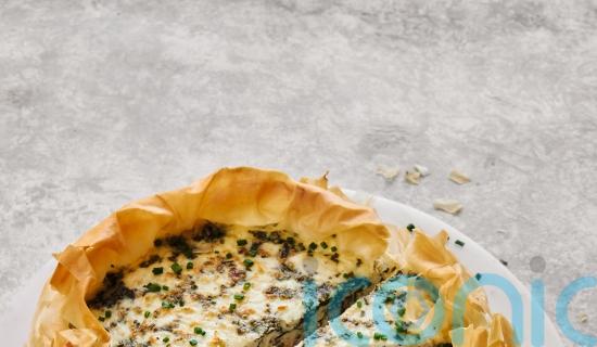 Emily English&rsquo;s salmon and spinach filo cottage cheese quiche