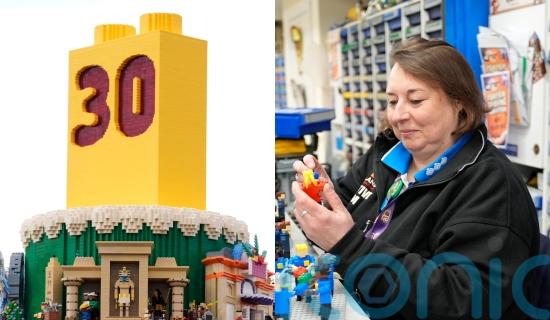 Legoland employee who&rsquo;s worked at the park &lsquo;more or less from day one&rsquo; creates Lego cake to celebrate its 30th birthday