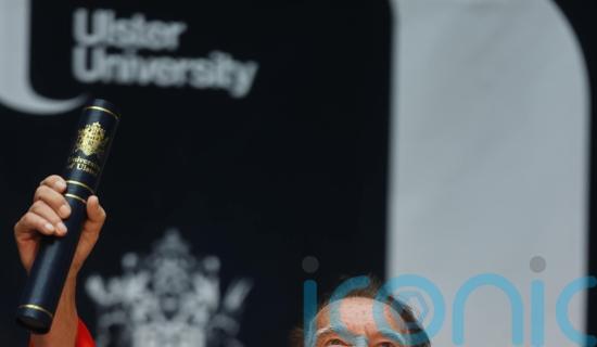 Arnold Schwarzenegger back in Belfast as he receives honorary degree