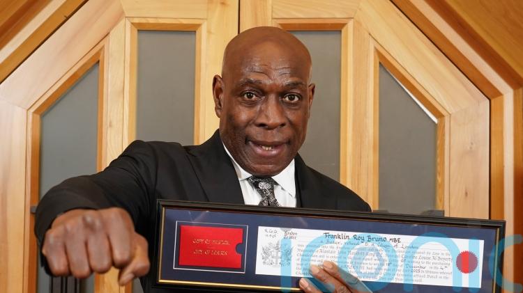 Boxer Frank Bruno says City of London award &lsquo;means more to me than my MBE&rsquo;