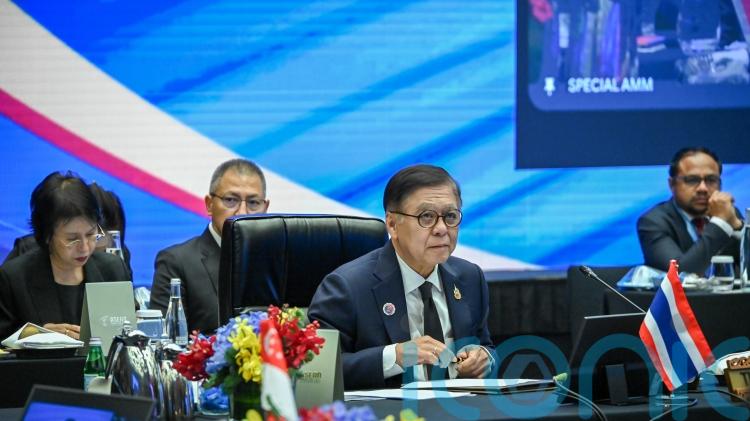 Thai and Cambodian top diplomats meet in China to solidify ceasefire