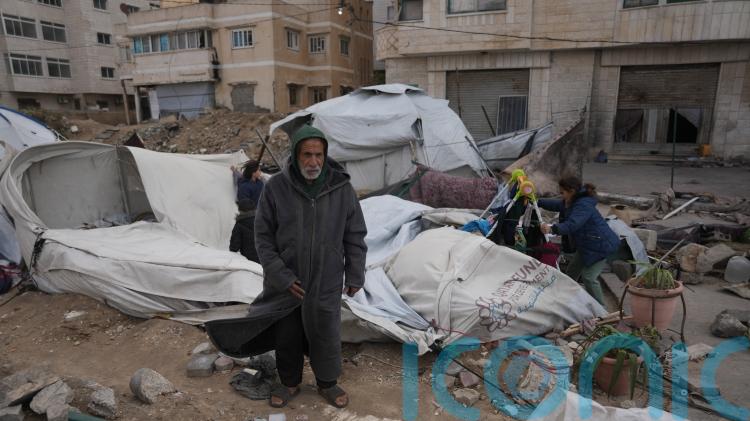 Rain floods camps for displaced Palestinians in Gaza