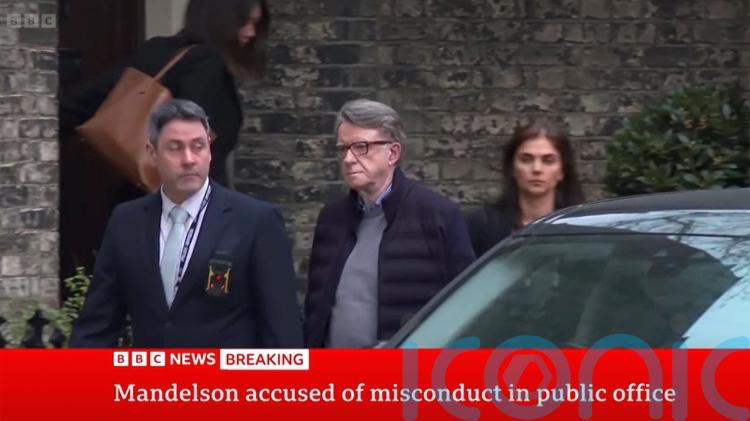 Lord Peter Mandelson arrested on suspicion of misconduct in public office