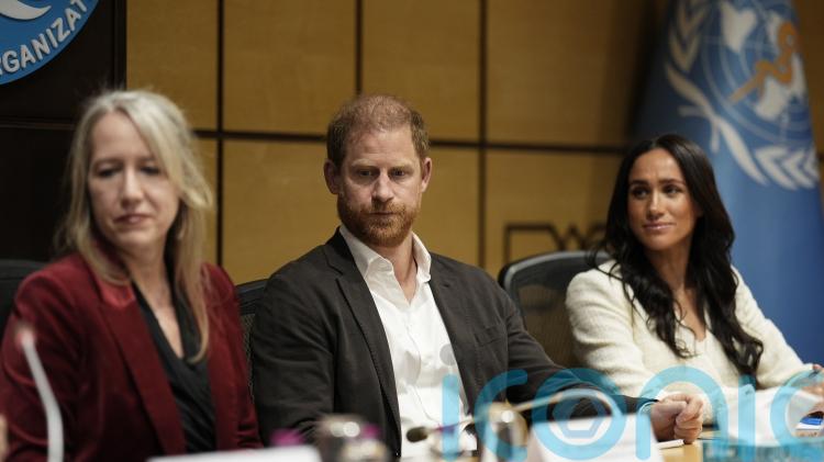 Sussexes start two-day Jordan visit with roundtable summit on refugees&rsquo; needs