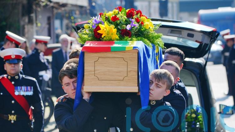 Royal Marines line street to pay tribute to Second World War veteran