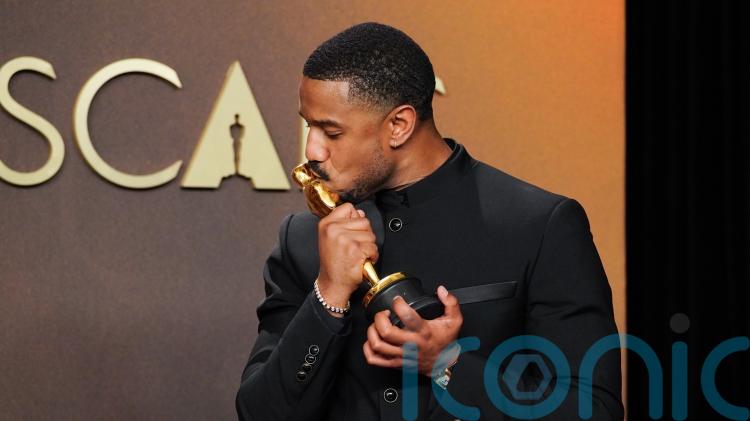 Michael B Jordan pays tribute to other black winners in emotional Oscars speech