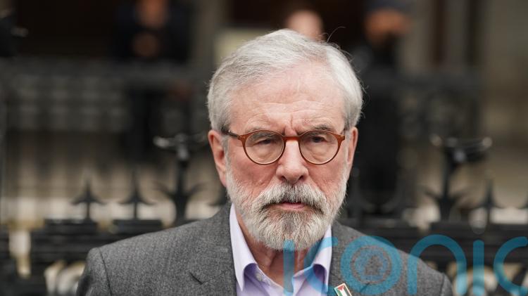 Gerry Adams in London &lsquo;to assert the legitimacy of the republican cause&rsquo;