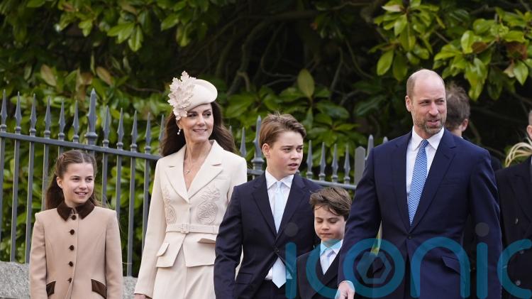 William, Kate and children join traditional royal Easter service