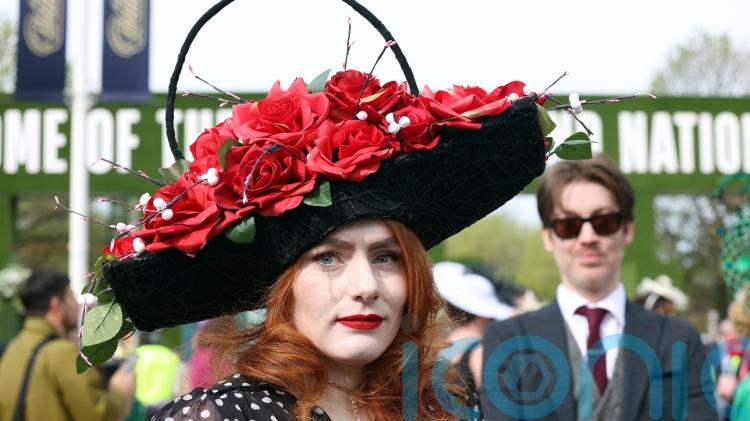 Ladies Day hats turn heads at Aintree