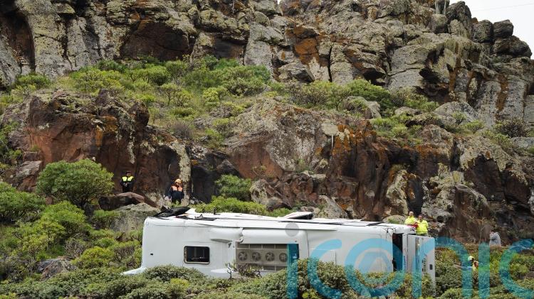 One dead, 27 injured as bus carrying British tourists crashes in Canary Islands
