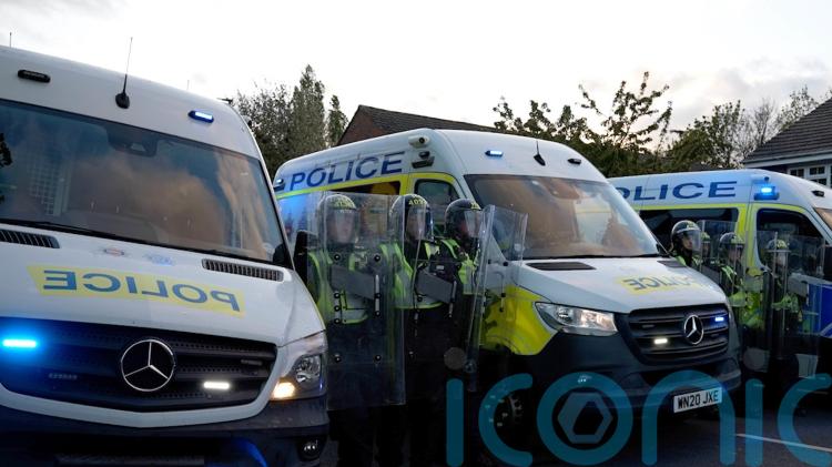 Four arrested in &lsquo;public disorder&rsquo; after alleged rape outside Surrey church