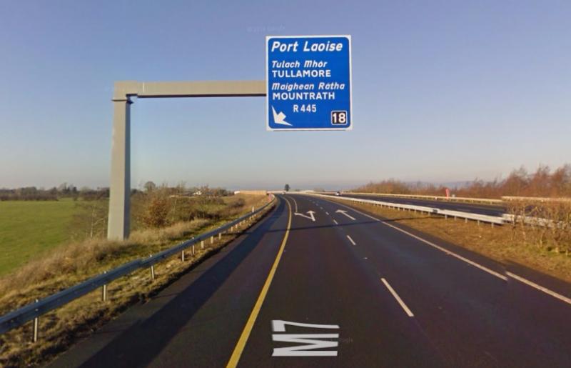 Laois M7 roadworks will enforce 60km speed limit for the next three months
