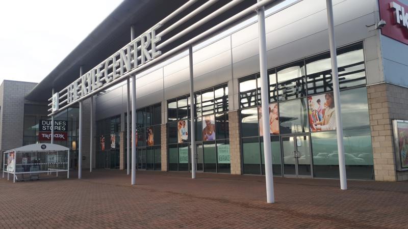 The two units in The Kyle Centre Portlaoise where a new café is planned