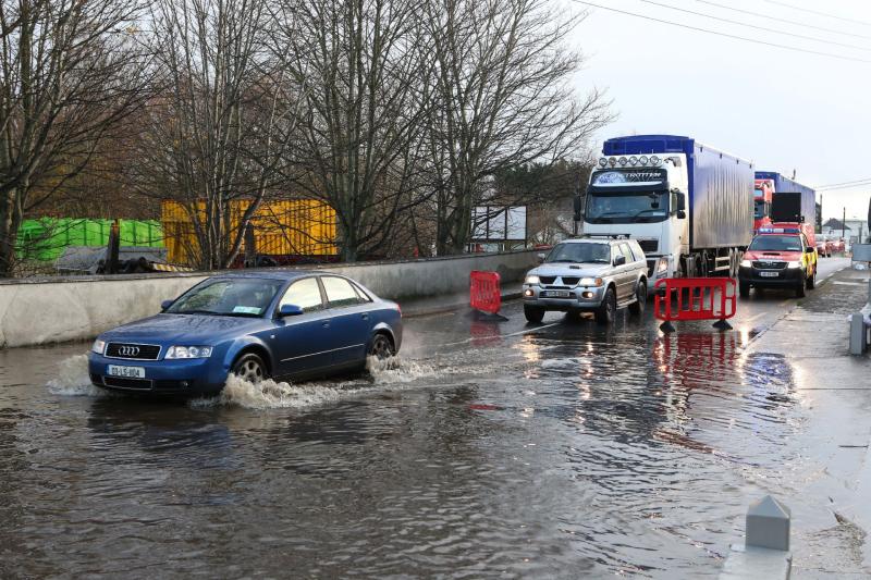 Tipperary motorists are asked to report areas of flash flooding following the heavy rainfall