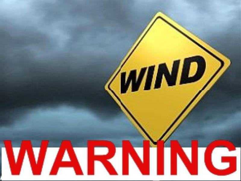 Status ORANGE wind warning 