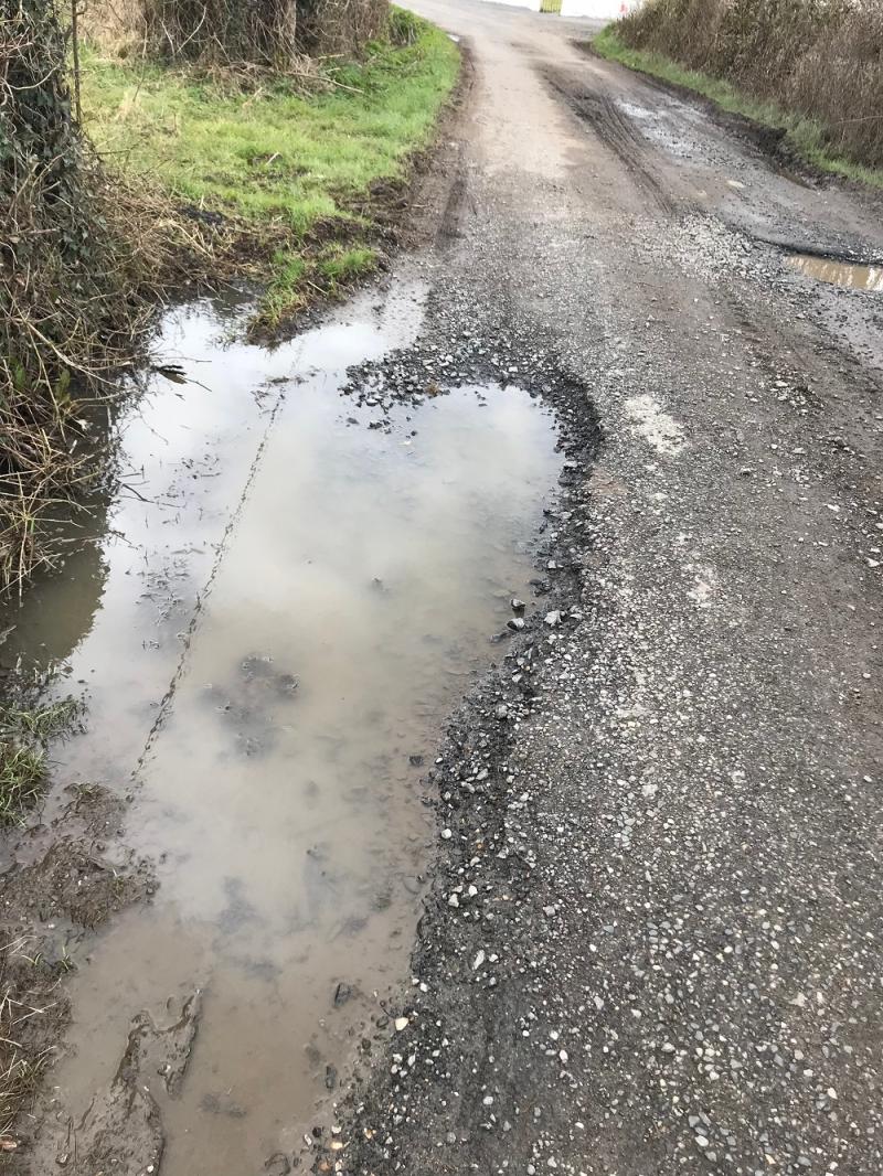 Vehicles ending up in drain at Ballinaglera
