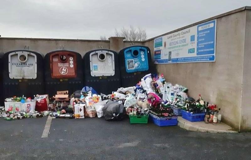 Christmas bottles dumped at Laois bring bank