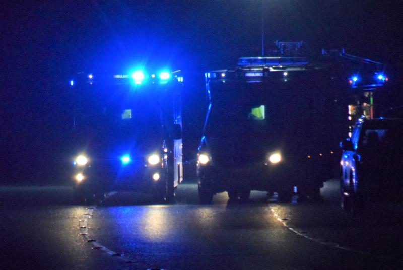 Emergency services at scene of Donegal crash - road closed