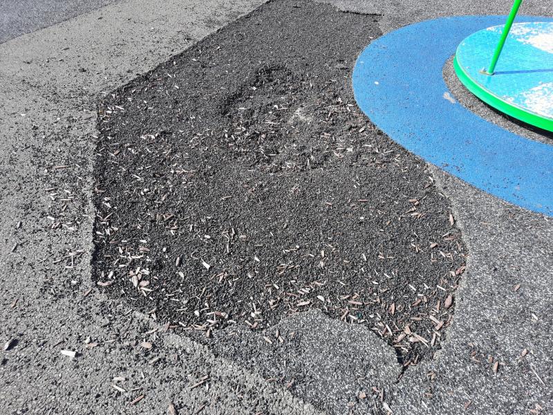 The ground  surface  at Birr playground 