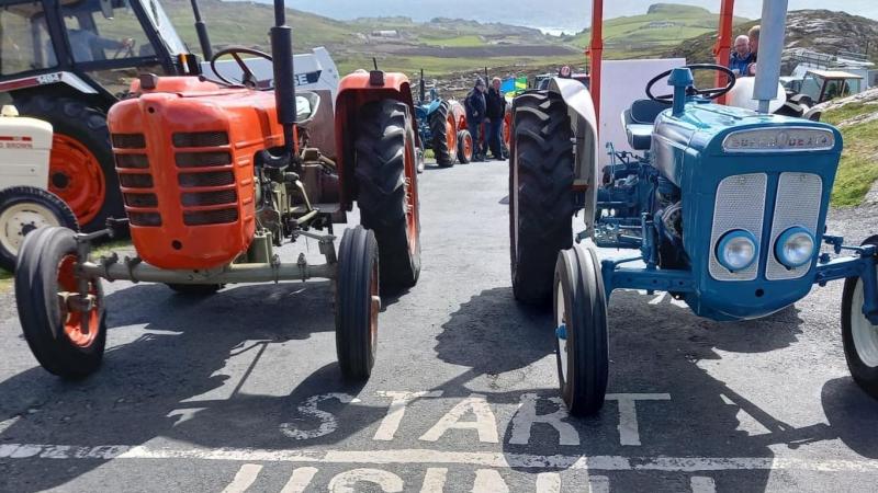 Mizen to Malin for tractor run for Motor Neurone Disease  completed.