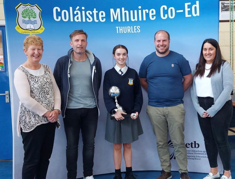 Coláiste Mhuire congratulate first-year student on a world championship win