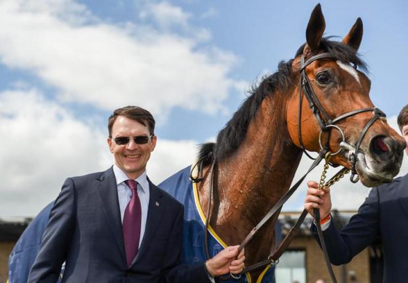  Champion horse racing trainer Aidan O&rsquo;Brien shares his thoughts in interview at Ascot 