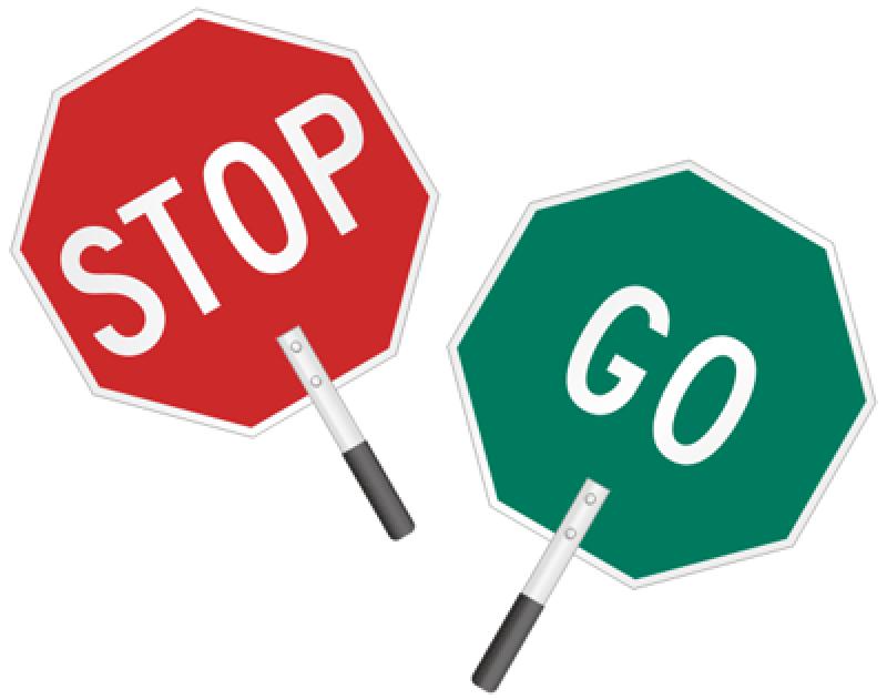 Stop and Go traffic management system is operating on N24 in county Tipperary town