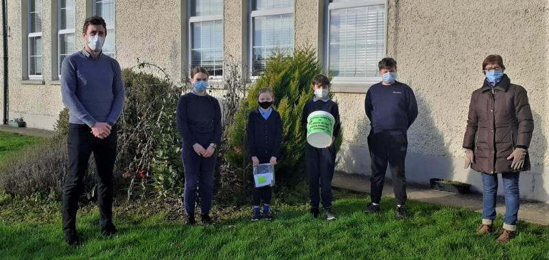 Grangemockler NS students did their bit for St Vincent de Paul food appeal 