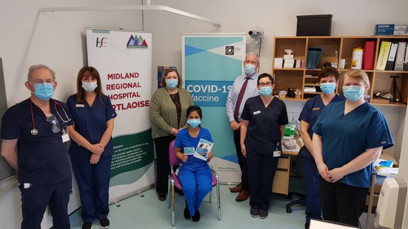 Covid-19 hasn't gone away from Portlaoise hospital but it's an awful lot better in Laois than February 2021