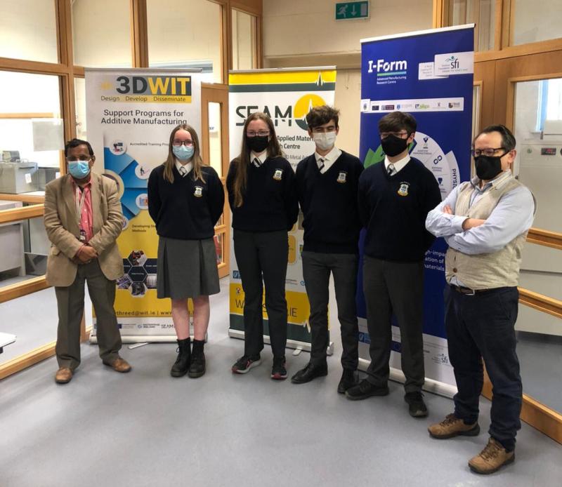 Choláiste Mhuire racing team visit WIT for F1 school competition