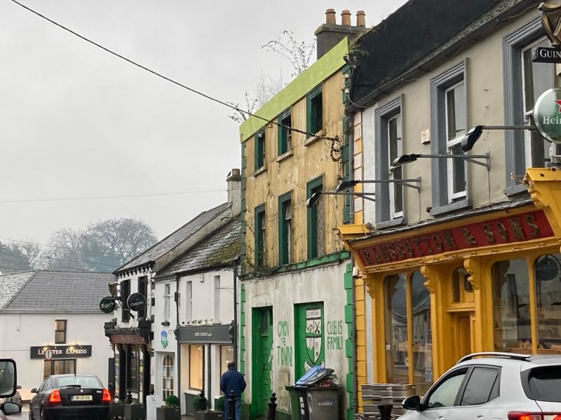 'Disgust' at bushes growing  on derelict Portlaoise hotel owned by council